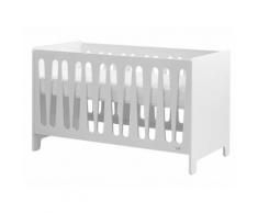Pinio Babybett Moon 70 x 140 cm Weiß 3x höhenverstellbar inkl. Lattenrost
