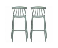 WOOOD Bliss Barhocker Jade Grün (2er-Set) 373289-J