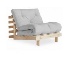 KARUP DESIGN ROOTS Futonsessel Gestell Natur Matratze Light Grey 123100752090