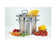 Edelstahl Spaghettitopf silber, Ø 24cm, Krüger