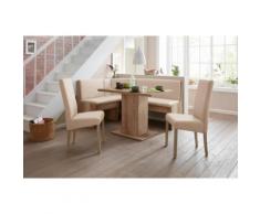 Eckbankgruppe beige, »Hamburg«, pflegeleichtes Kunstleder, FSC®-zertifiziert, yourhome