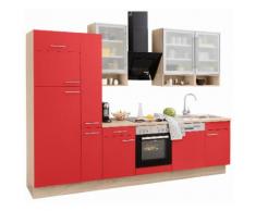 OPTIFIT Küchenzeile »Aue« rot, ohne Aufbauservice, mit Schubkästen