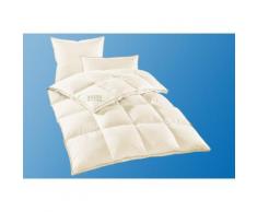 Set: Daunenbettdecken + Kopfkissen weiß, creme, 2x 135x200 + 2x 80x80cm, Hanse by RIBECO