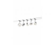 Trio LED-Deckenleuchte/Seilsystem »RENNES« silber, Energieeffizienzklasse: A+, TRIO Leuchten