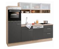OPTIFIT Küchenzeile grau, »Aue«, mit Schubkästen