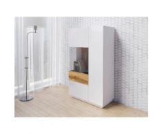 Vitrine , Höhe 138,5 cm weiß, Türanschlag links, »SILKE«, pflegeleichte Oberfläche, Push to open-Funktion, FSC®-zertifiziert, yourhome