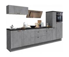 OPTIFIT Küchenzeile »Cara« grau, Soft-Close-Funktion, mit Schubkästen