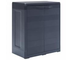 vidaXL Gartenschrank XL 78 x 46 x 94 cm Kunststoff
