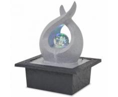 vidaXL Zimmerbrunnen mit LED Polyresin