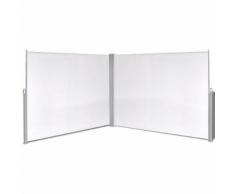 vidaXL Ausziehbare Seitenmarkise 180x600 cm Creme