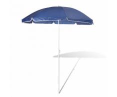 vidaXL 180cm Sonnenschirm Strandschirm Schirm blau