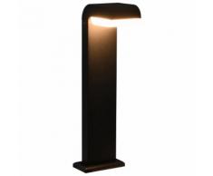 vidaXL Gartenleuchte LED 9 W Schwarz Oval