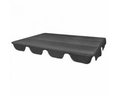 vidaXL Ersatzdach für Gartenschaukel Grau 226x186 cm