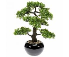 Emerald Kunstpflanze Bonsai Ficus Grün 47 cm 420006