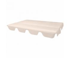 vidaXL Ersatzdach für Gartenschaukel Beige 226x186 cm