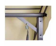 Beliani Hollywoodschaukel Sonnendach beige GARBO