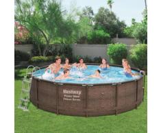 Bestway Power Steel Deluxe Series Swimmingpool-Set Rund 427×107 cm
