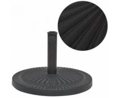 vidaXL Sonnenschirmständer Harz Rund Schwarz 29 kg