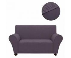 vidaXL Sofahusse Sofabezug Stretchhusse Anthrazit Polyester-Jersey