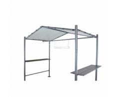 SORARA Outdoor Living BBQ Grill Pavillon | Dunkelgrau | 265 x 150 cm | SORARA