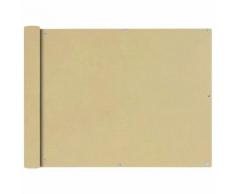 vidaXL Balkonsichtschutz Oxfordgewebe 90x400 cm Beige