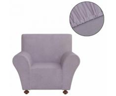 vidaXL Sofahusse Stretchhusse Sofabezug Grau Polyester Jersey