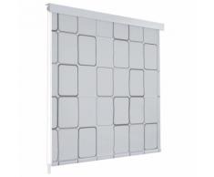 vidaXL Duschrollo 140 x 240 cm Quadratmuster