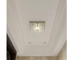 vidaXL Deckenleuchte Wandleuchte Badlampe Glas Lampe Deckenlampe 1 x E27