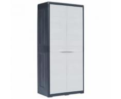 vidaXL Gartenschrank XL 78 x 46 x 175 cm Kunststoff