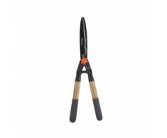 ZEESHOP 56 cm Hand-Heckenschere mit Holzgriff - Gewellte Klinge