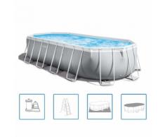 Intex Swimmingpool-Set Prism Frame Oval 610 x 305 x 122 cm 26798GN