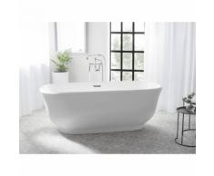 Beliani Badewanne freistehend TESORO
