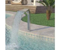 vidaXL Pool-Brunnen Edelstahl 50 x 30 x 90 cm Silber