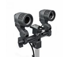 Bresser MM-02 Universeller Lampenhalter für 2 Lampen mit Schirmhalter