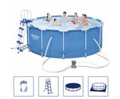 Bestway Stahl Pro Schwimmbad Set Stahlrahmen Rund 366x122 cm 56420