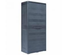 vidaXL Gartenschrank XL 78 x 46 x 175 cm Kunststoff