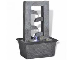 vidaXL Zimmerbrunnen mit LED-Licht Polyresin
