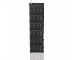 Leifheit Hängeorganizer mit 24 Taschen Schwarz 47,5x5x165,8 cm 80015