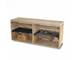 stylingathome Schuhschrank aus Obstkisten alt mit schwarzen