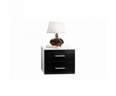 JustYou24 JUSTyou VICKA Nachttisch 40x50x40 Weiß Schwarz