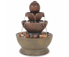 vidaXL Zimmerbrunnen mit Pumpe Polyresin