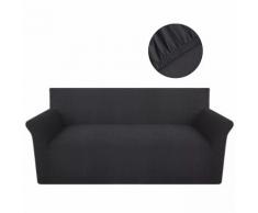 vidaXL Sofahusse Sofabezug Stretchhusse Baumwoll-Jersey Anthrazit