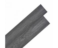 vidaXL PVC Laminat Dielen Selbstklebend 5,02 m² Schwarz und Weiß