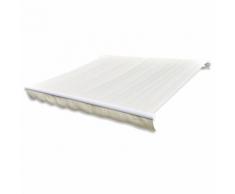 vidaXL Markise Sonnenschutz Creme 6 x 3 m (Rahmen nicht enthalten)