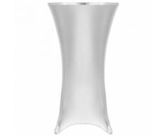 vidaXL 2 Stück Stretch-Tischdecken Silbern 70 cm