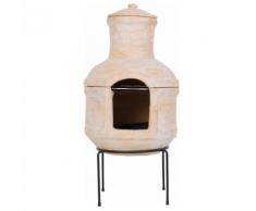 RedFire Gartenkamin Lima mit Grillrost Ton Strohfarben 86033