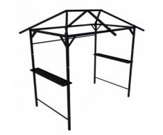 vidaXL Stahlrahmen Gartenlaube Gartenpavillon Garten Laube Pavillon Pergola