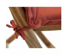 Beliani Auflage für Gartenstuhl MAUI terracotta