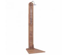 vidaXL Gartendusche Teak Massiv 70 x 75 x 204 cm
