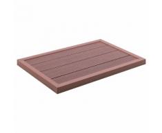 vidaXL Bodenelement für Solardusche Braun 101x63x5,5 cm WPC